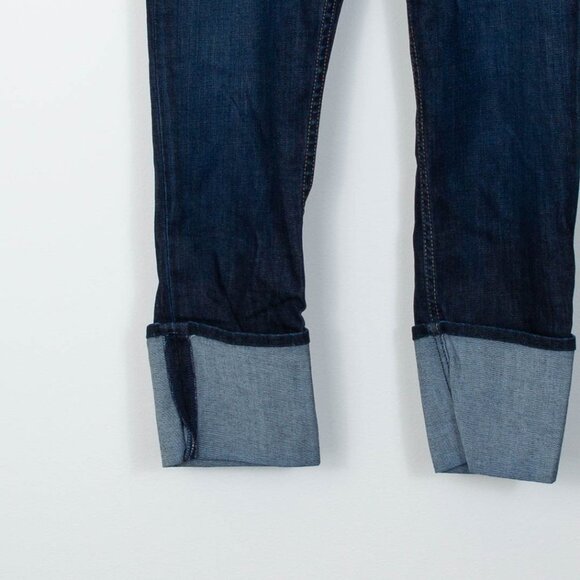 Hudson Dark Wash Muse Crop Skinny Denim Jeans w/ 5 Inch Cuff Womens Size 28 - Picture 6 of 12